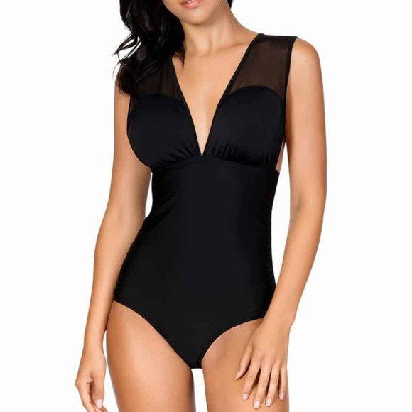 Mod By Parfait Flair One Piece Swimsuit Black - Picture 3 of 8